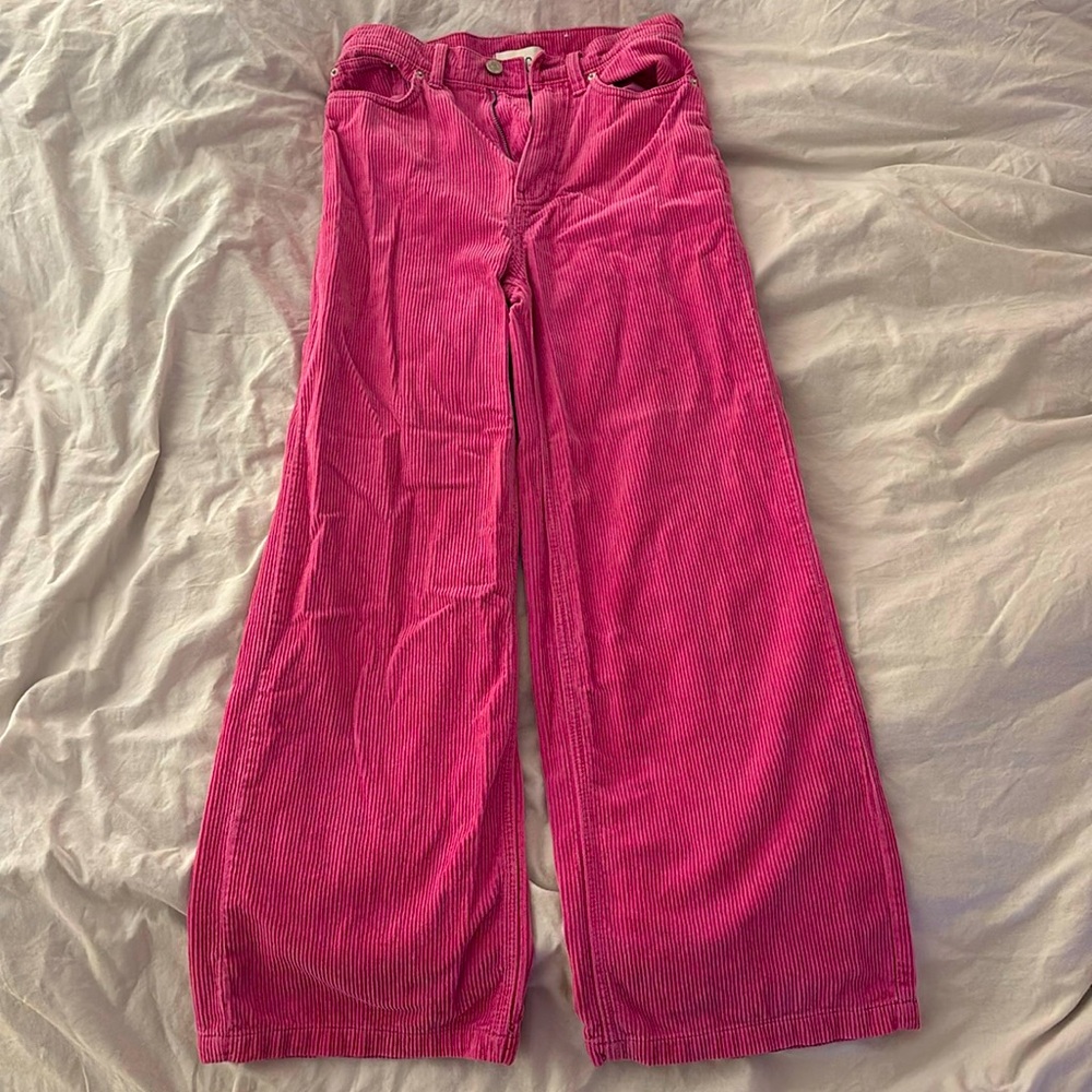 Urban Outfitters BDG corduroy pink wide leg pants